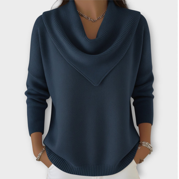 Dames Gebreide Trui met Kraag Relaxed Fit