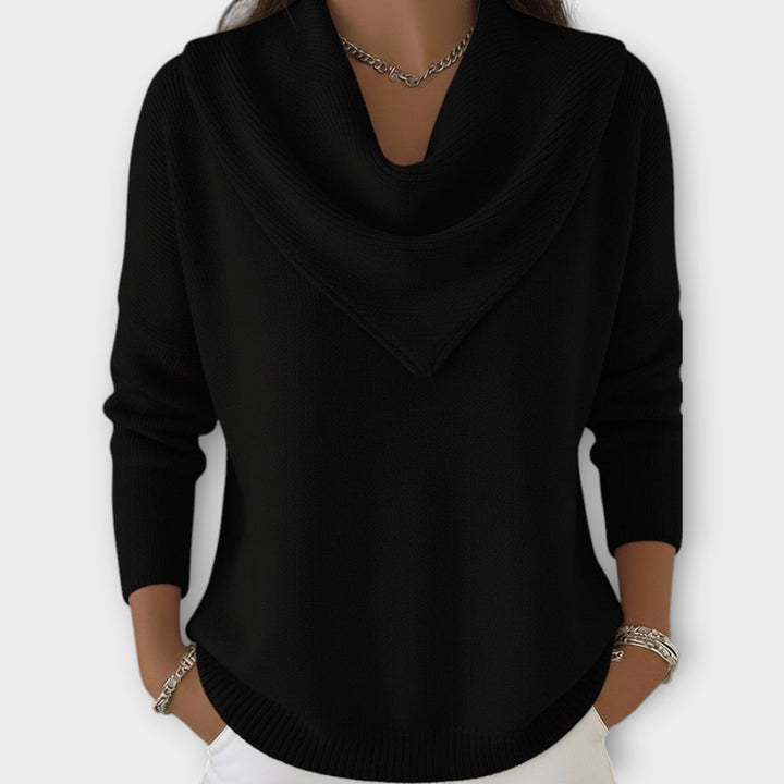 Dames Gebreide Trui met Kraag Relaxed Fit
