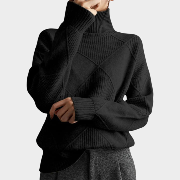 Dames Turtleneck Gebreide Trui Warme Lange Mouwen
