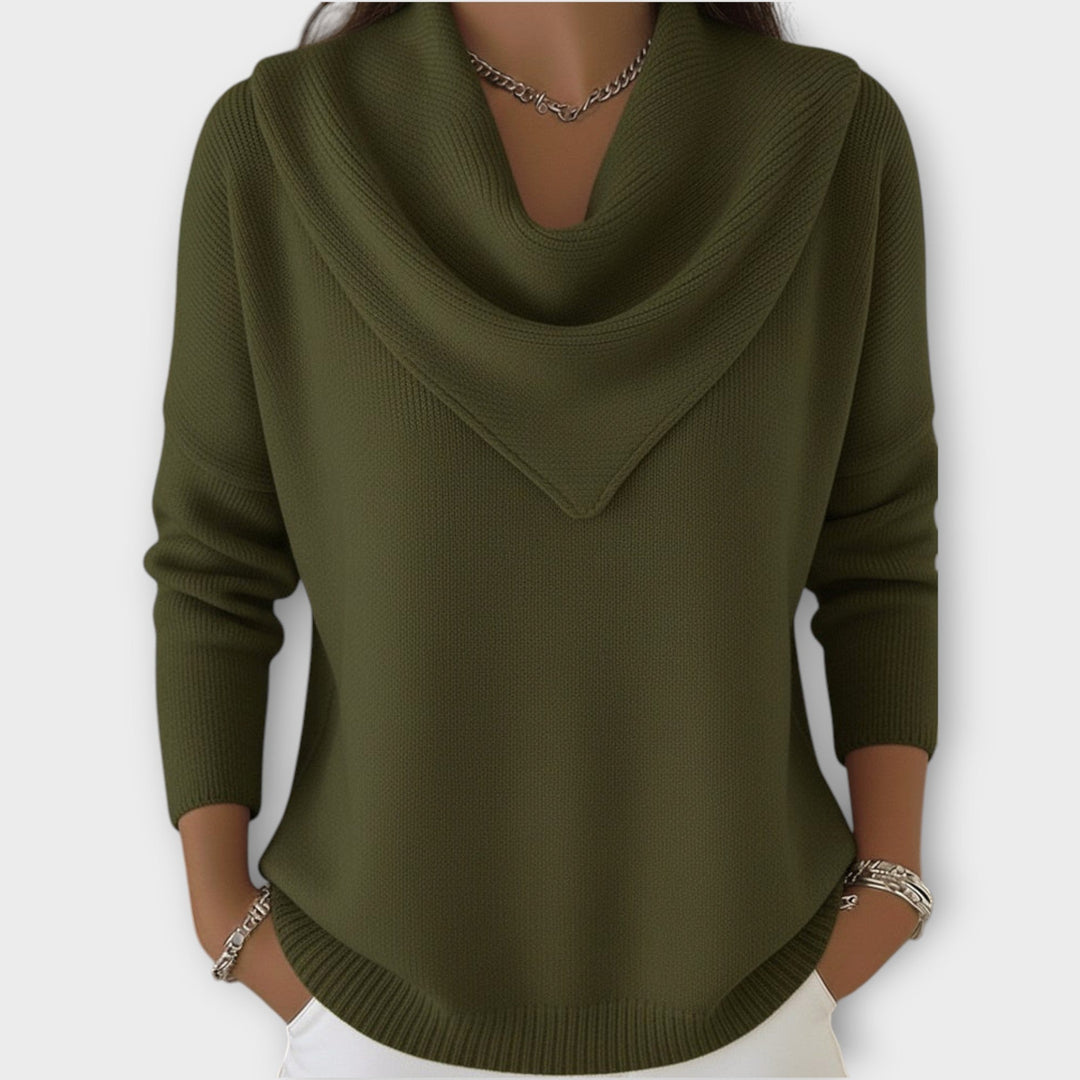Dames Gebreide Trui met Kraag Relaxed Fit