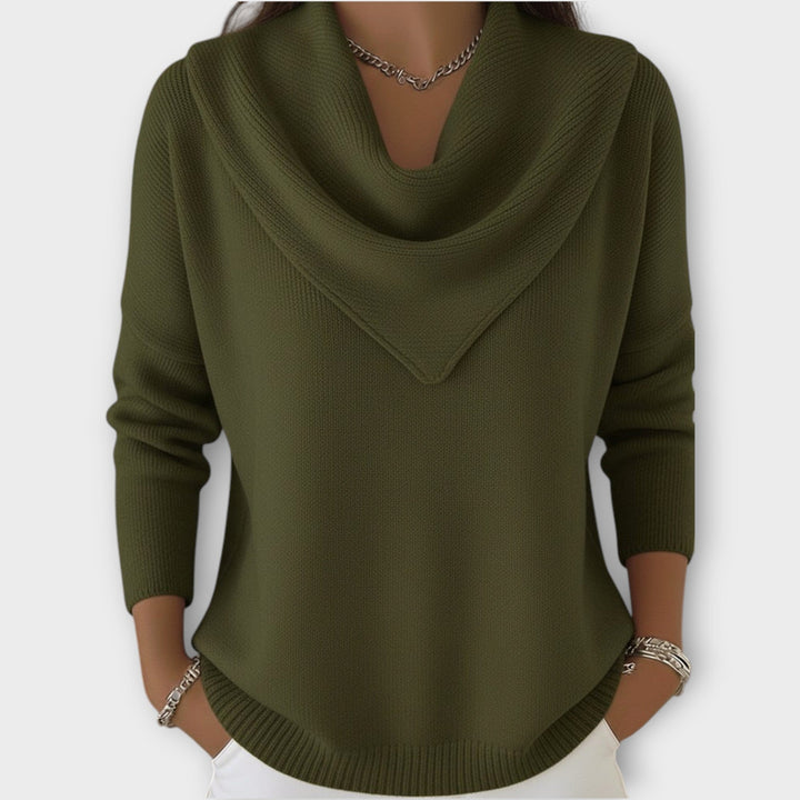 Dames Gebreide Trui met Kraag Relaxed Fit