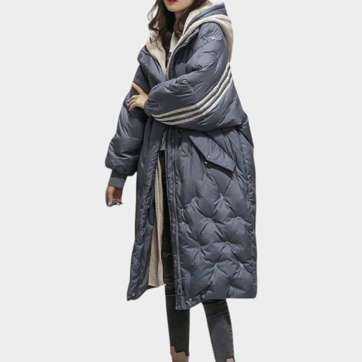 Dames Puffer Jas Gequilt Lang