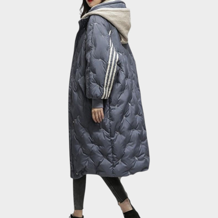 Dames Puffer Jas Gequilt Lang