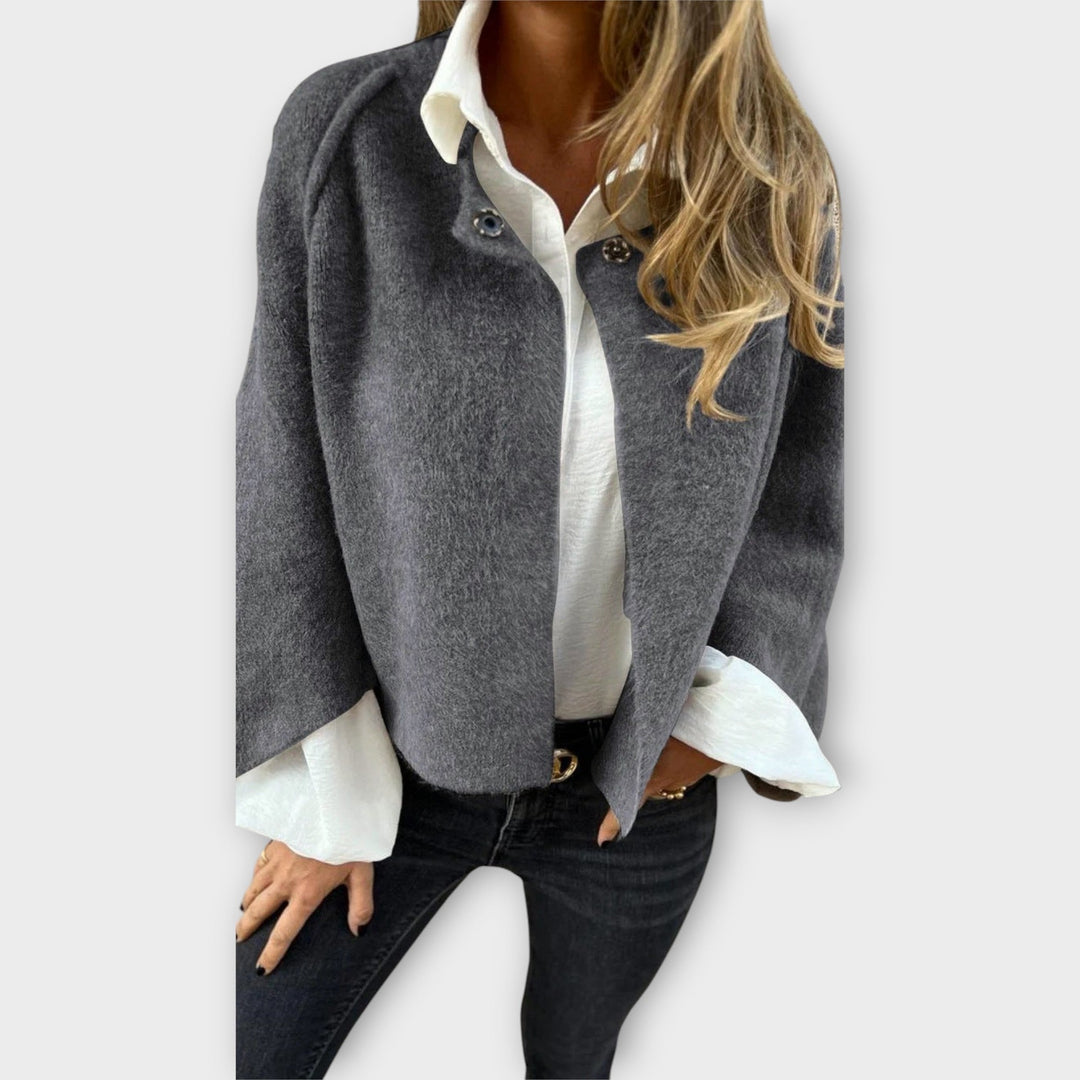 Dames Gebreide Cardigan Oversized Relaxed Snit