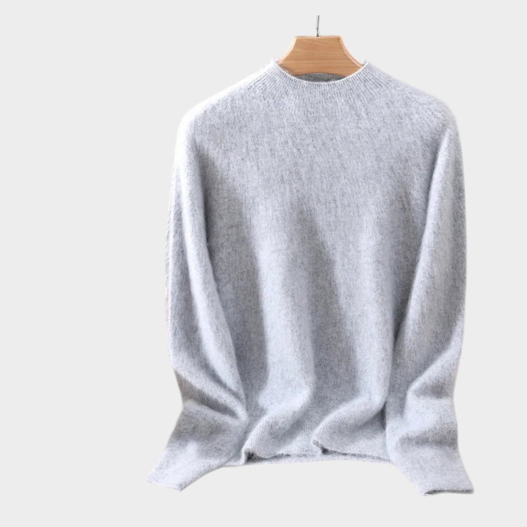 Dames Gebreide Trui Met Hoge Hals Relaxed Fit