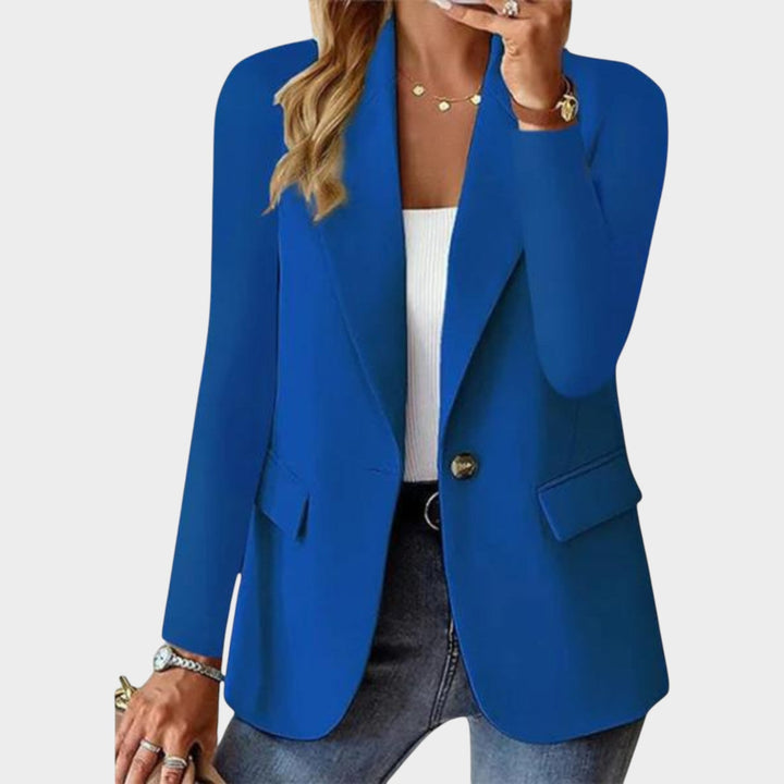Dames Blazer Zakelijk Tailored Fit Enkele Knop