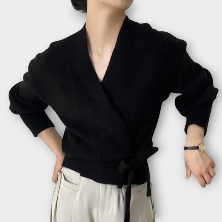 Dames Gebreide Cardigan Cozy Wrap-Tie
