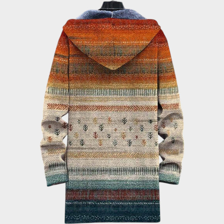 Vrouwen Fleece Jas Abstracte Statement Ontwerp