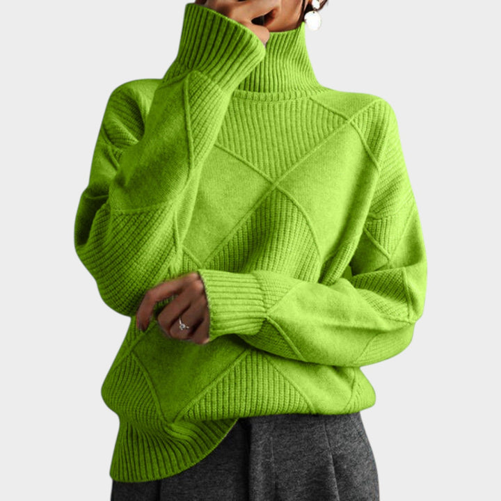 Dames Turtleneck Gebreide Trui Warme Lange Mouwen