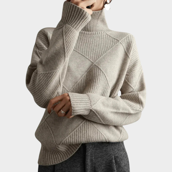 Dames Turtleneck Gebreide Trui Warme Lange Mouwen