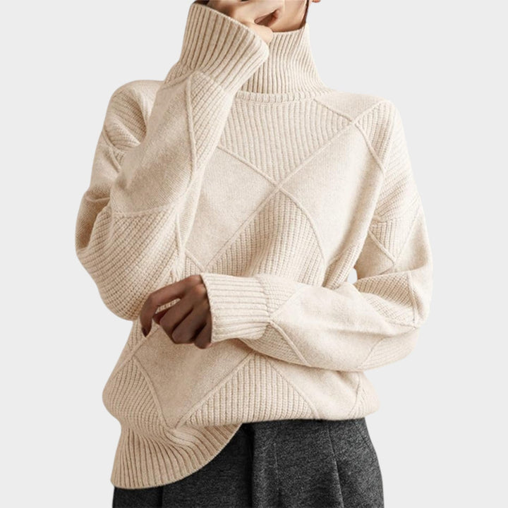 Dames Turtleneck Gebreide Trui Warme Lange Mouwen