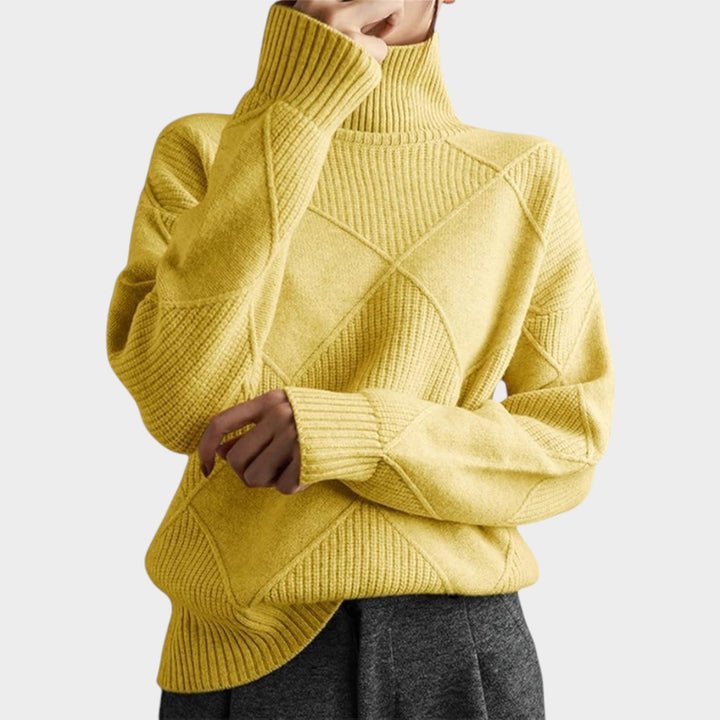 Dames Turtleneck Gebreide Trui Warme Lange Mouwen