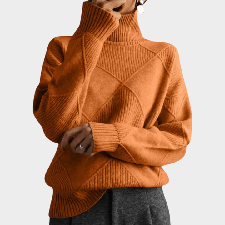 Dames Turtleneck Gebreide Trui Warme Lange Mouwen
