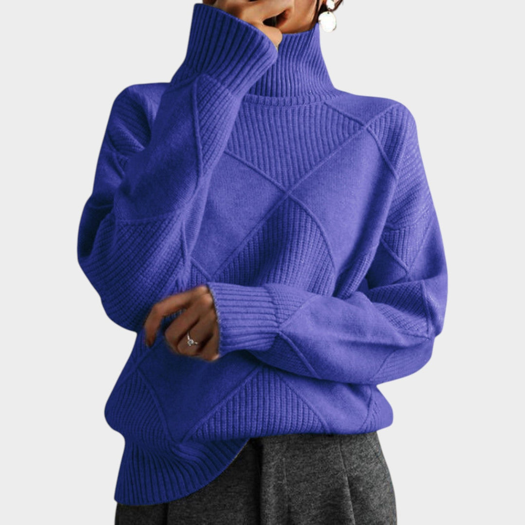 Dames Turtleneck Gebreide Trui Warme Lange Mouwen
