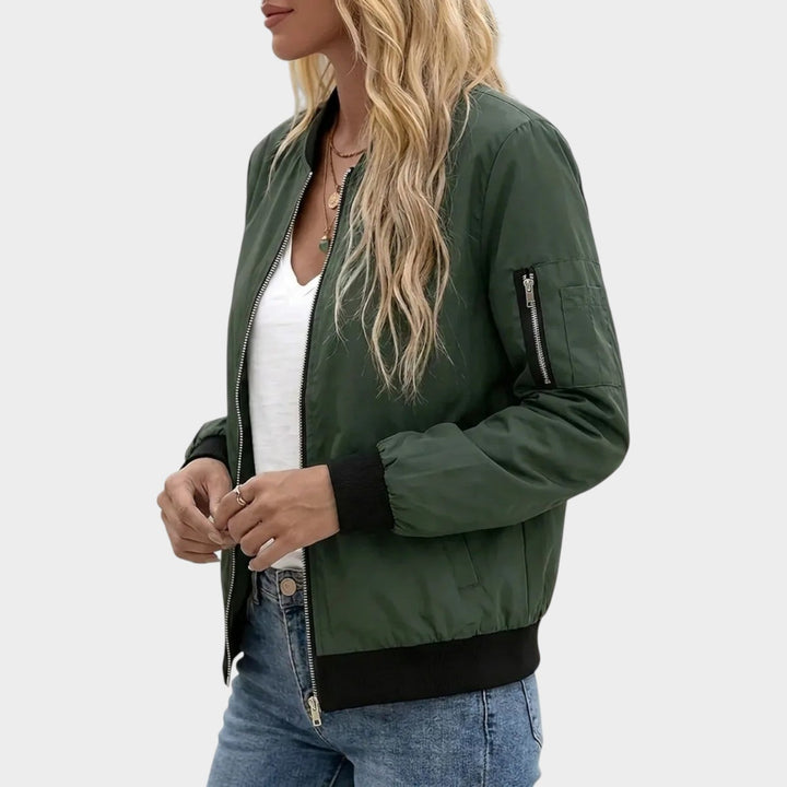 Dames Bomberjack met Rits en Pocketdetails