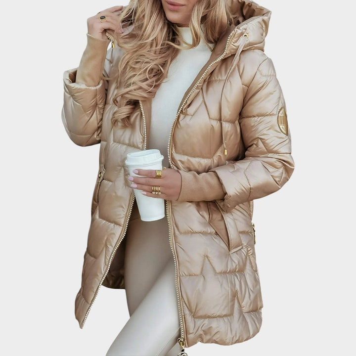 Dames Puffer Jacket met Kap, Puffer Ontwerp