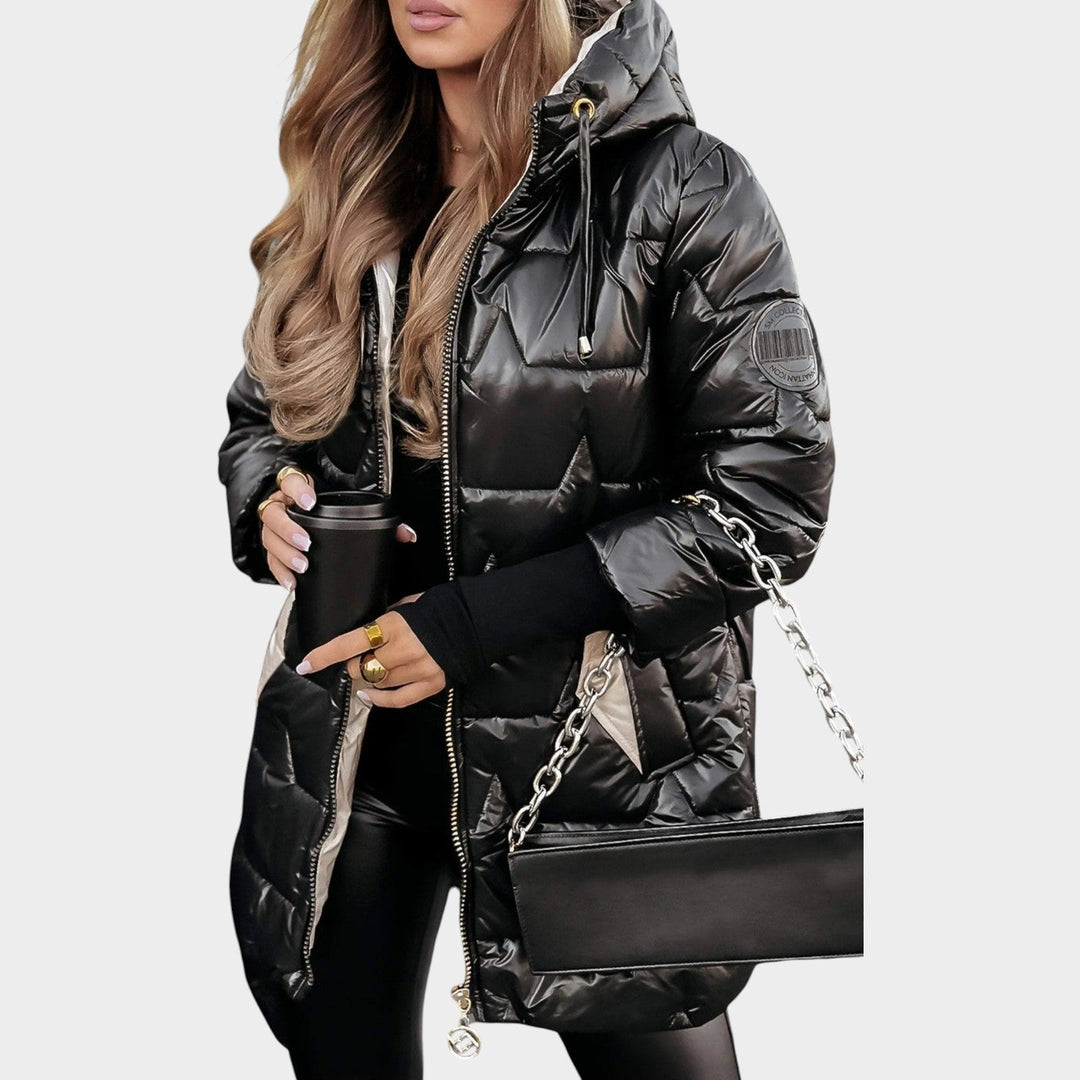 Dames Puffer Jacket met Kap, Puffer Ontwerp