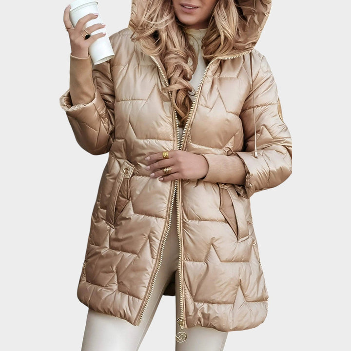 Dames Puffer Jacket met Kap, Puffer Ontwerp