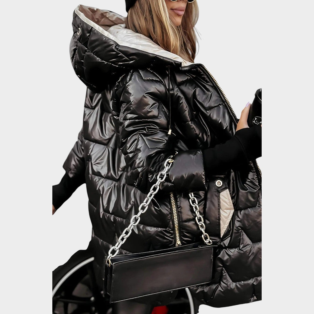Dames Puffer Jacket met Kap, Puffer Ontwerp