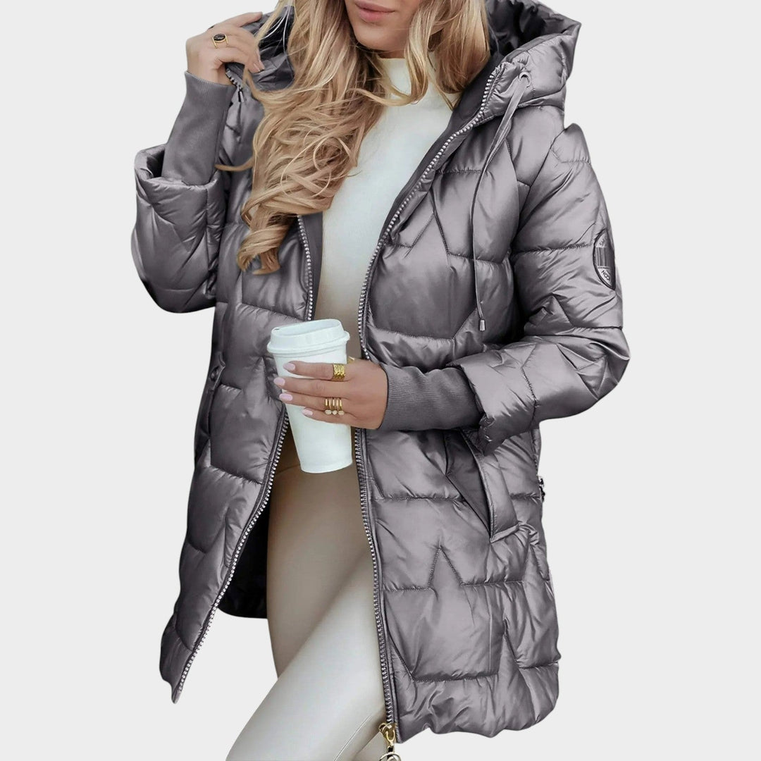 Dames Puffer Jacket met Kap, Puffer Ontwerp