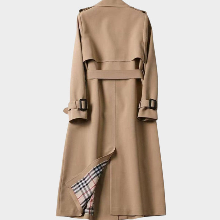 Vrouwen Trenchcoat Met Ceintuur Dubbelgeknoopt