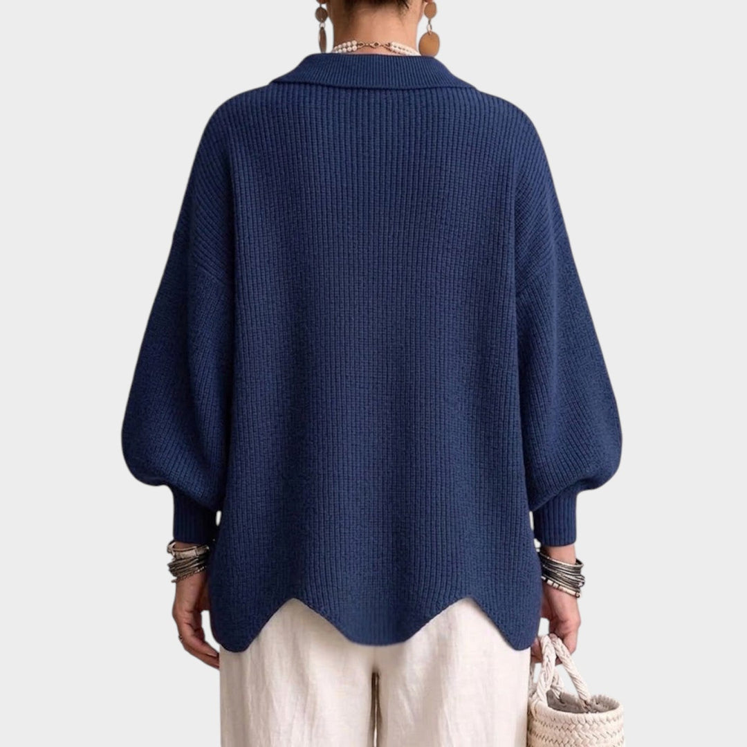 Dames Gebreide Cardigan Gouden Knopen Oversized